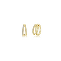 Sienna Split Huggie Earrings