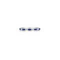 Sapphire Baguette Half-Eternity Band