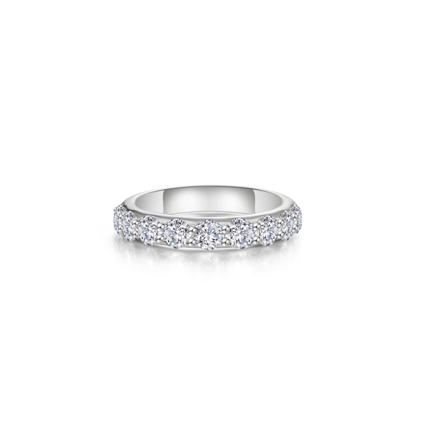 Silver Divine Engagement Band
