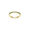 Gold Green Gradient CZ Ellera Ring