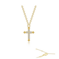 0.07 CTW Cross Necklace
