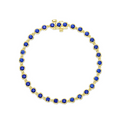Bezel Strand Bracelet Gold