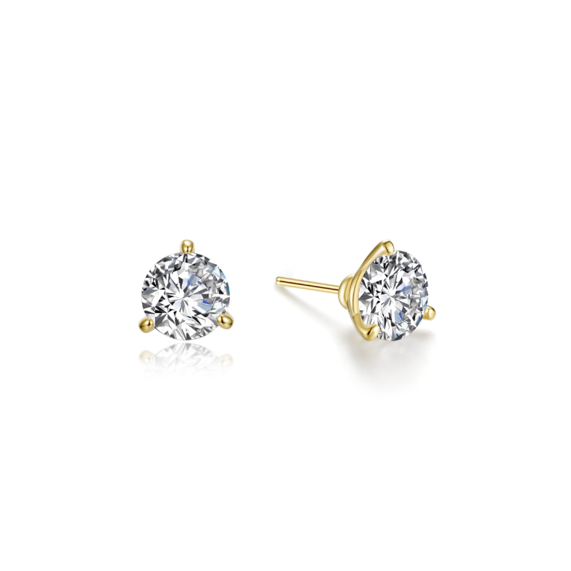 ER CL S.S. GP 4.08 CTTW 3 Prong Martini Studs