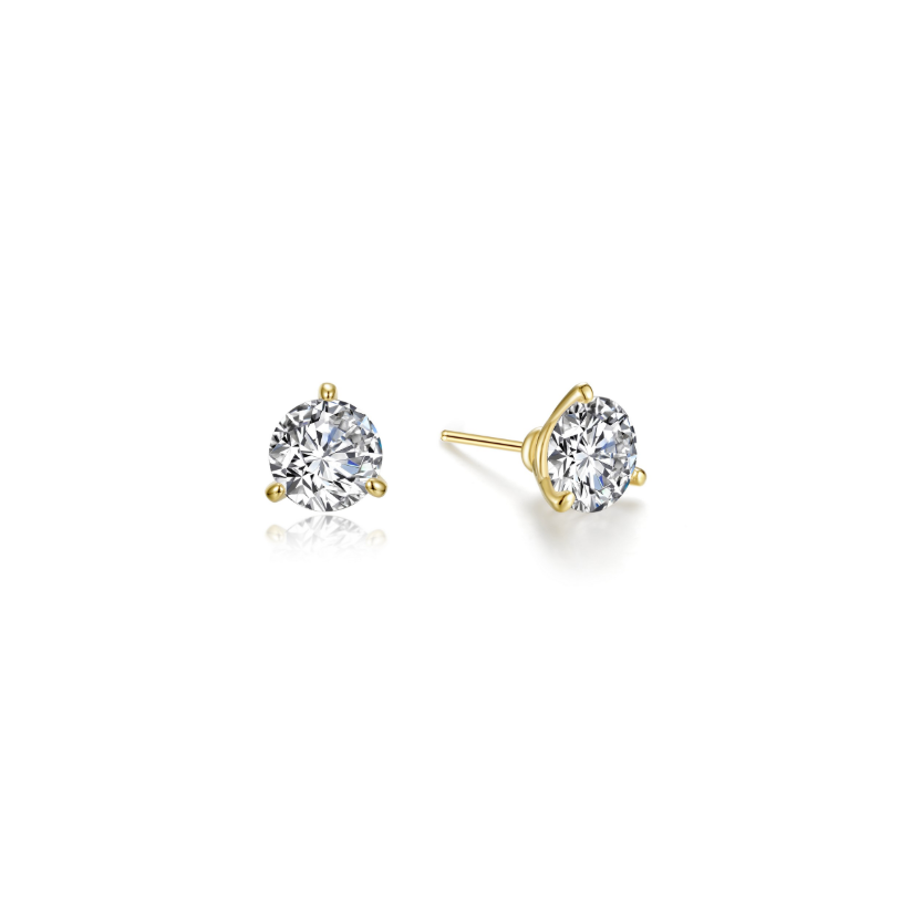 ER CL S.S. GP 2.06 CTTW 3 Prong Martini Studs