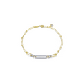 LaFonn CTTW 0.85 2-Tone Paperclip Bracelet
