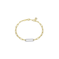 2-Tone Paperclip Bracelet