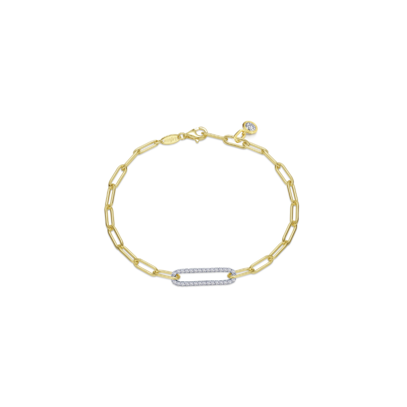 2-Tone Paperclip Bracelet