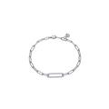 LaFonn CTTW 0.57 Silver Paperclip Bracelet