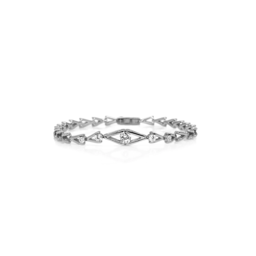Jada S.S. .925 Silver Basket Bracelet