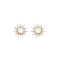 Ocean 14kt Gold Vermeil Sun Stud Earrings