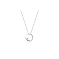 Silver Crescent Moon Necklace