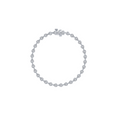 Silver Bezel Strand Bracelet