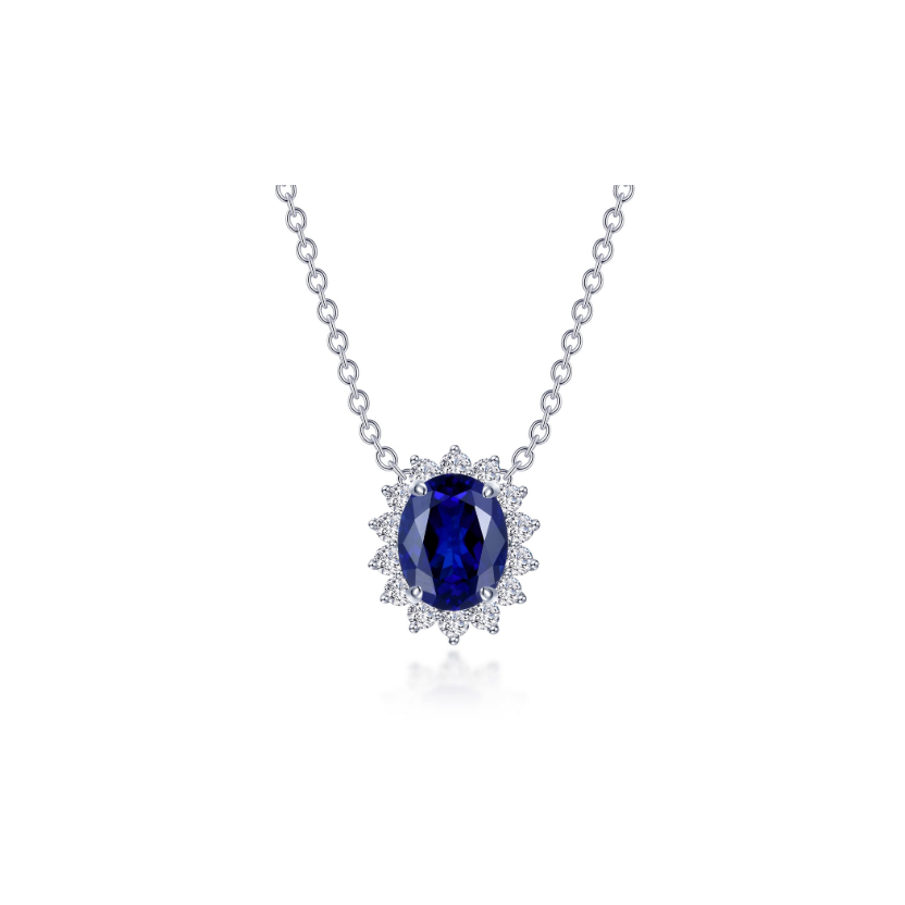 3.35 CTW Halo Necklace