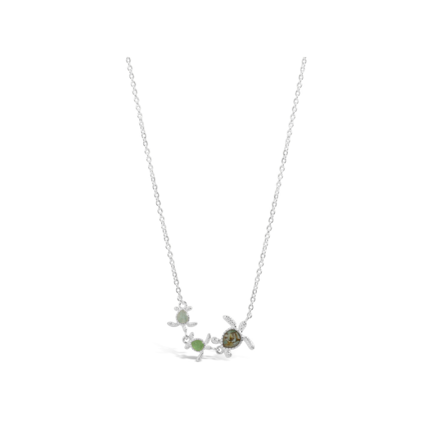 Dune S.S. .925 Sea Turtle Family Stationary Necklace