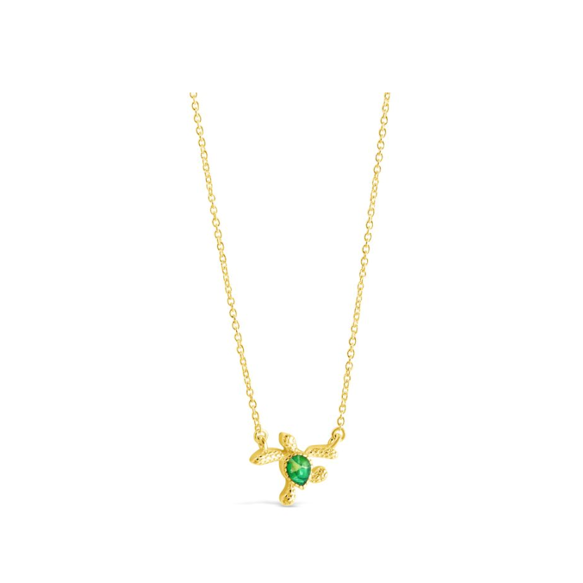 Dune 14k Gold Vermeil Delicate Dune Turtle Necklace
