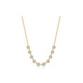 Gold Articulated Bezel Necklace