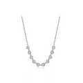 Silver Articulated Bezel Necklace