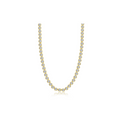Gold Articulated Bezel Tennis Necklace