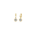 Gold Blossom Cradle Huggie Hoops