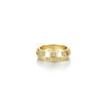 Gold Barrel Beat Ring