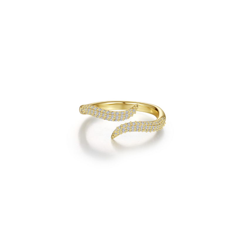 Gold Bypass Wrap Ring