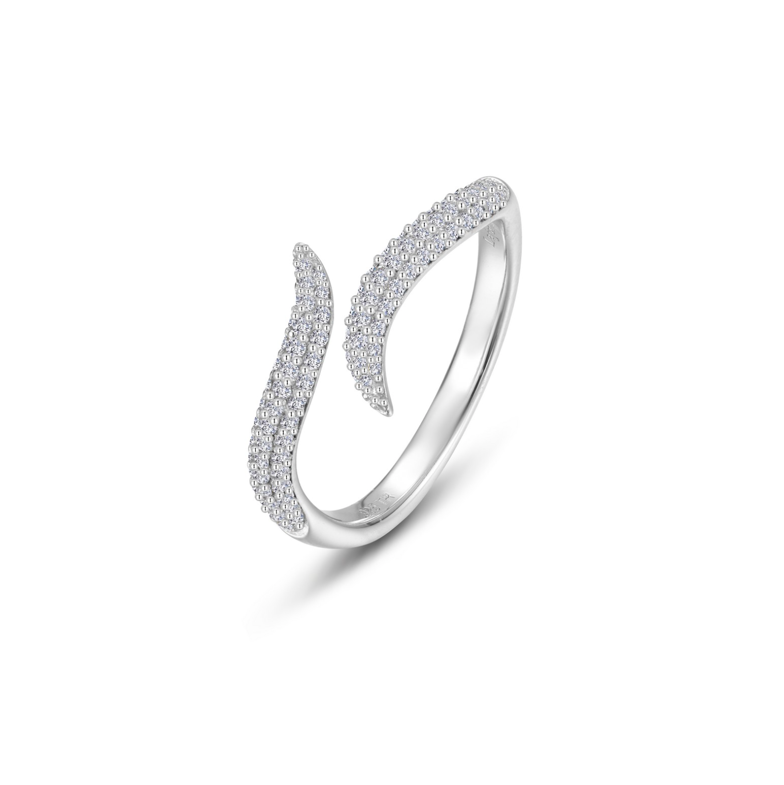 Silver Bypass Wrap Ring