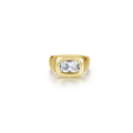 Gold Double Bezel Signet Ring