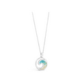 Dune Explorer Wave Necklace - Turquoise Gradient