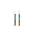 Dune Silver Explorer Bar Turquoise Gradient Earrings