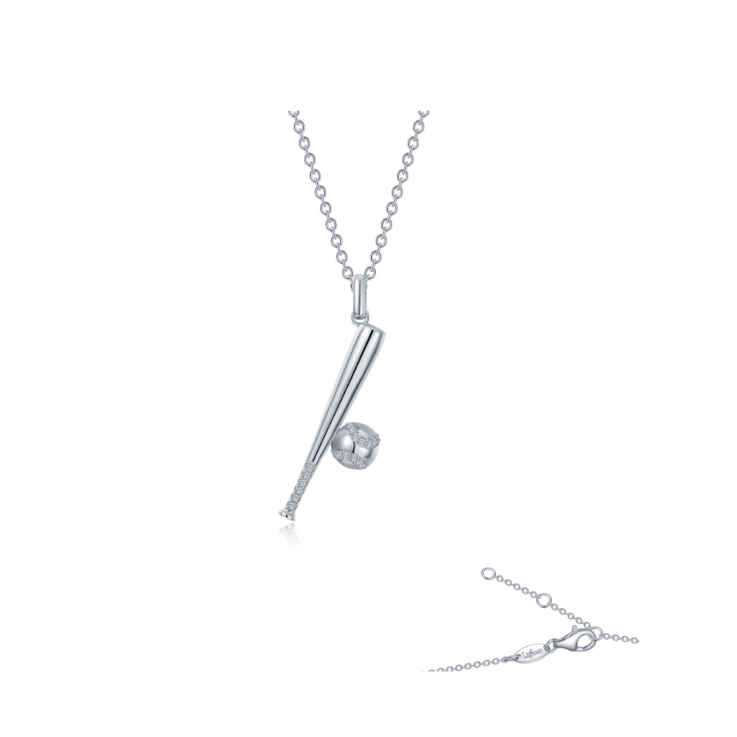 Baseball And Bat Necklace