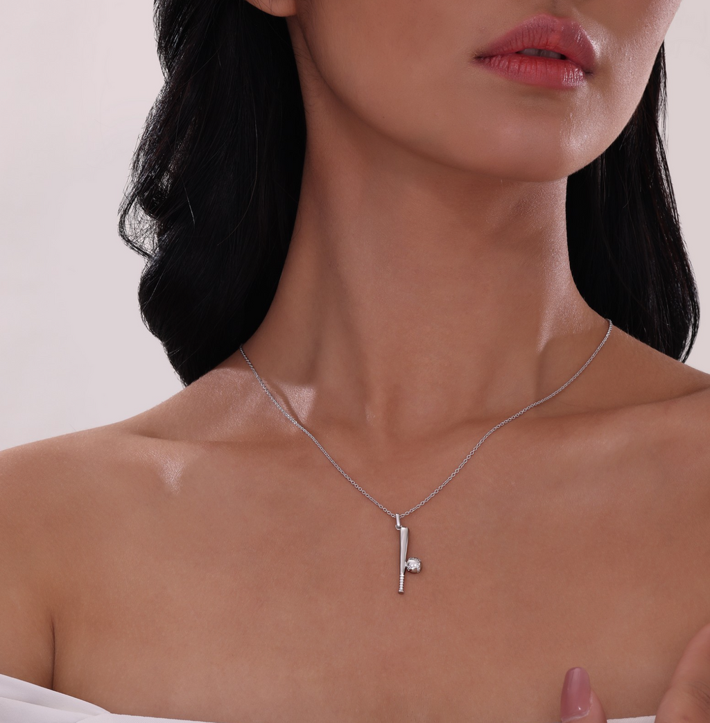 Baseball And Bat Necklace