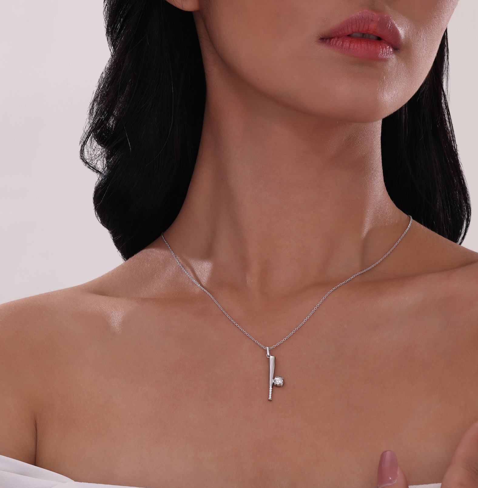 Baseball And Bat Necklace
