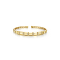 Gold Pyramid Facet Bangle
