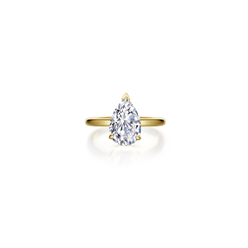 Gold Poise Pear-Cut Ring