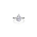 Silver Poise Pear-Cut Ring