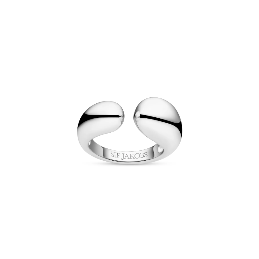 Silver Goccia Pianura Ring