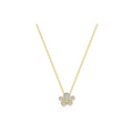 Gold Bubble Cluster Necklace