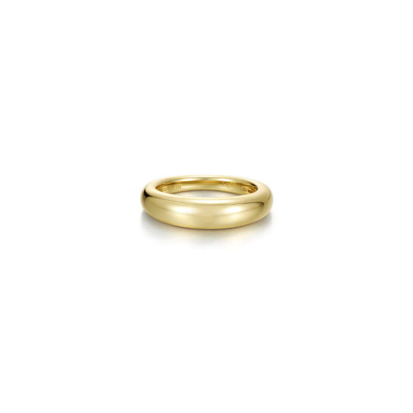 Gold High-Polished Dome Ring