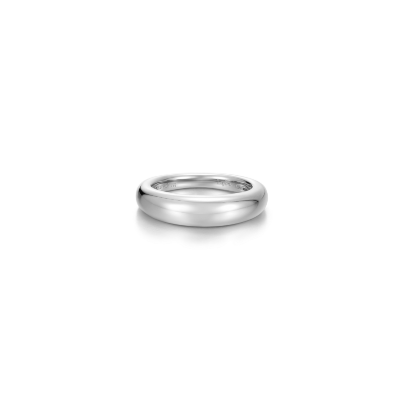 Silver High-Polished Dome Ring