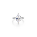 Silver Poise Marquise-Cut Ring