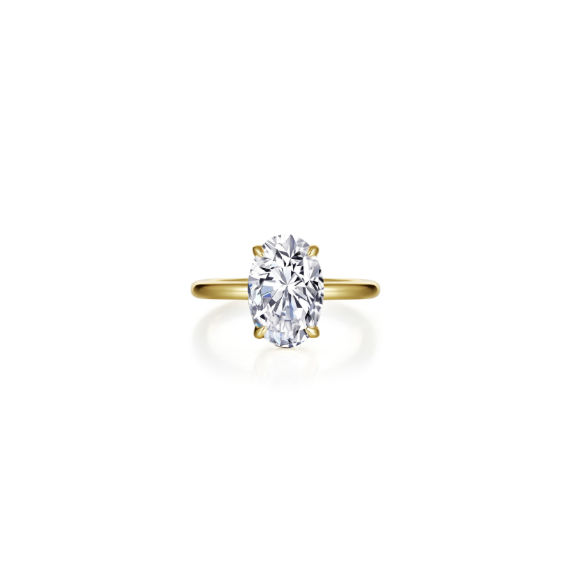 Gold Poise Oval-Cut Ring