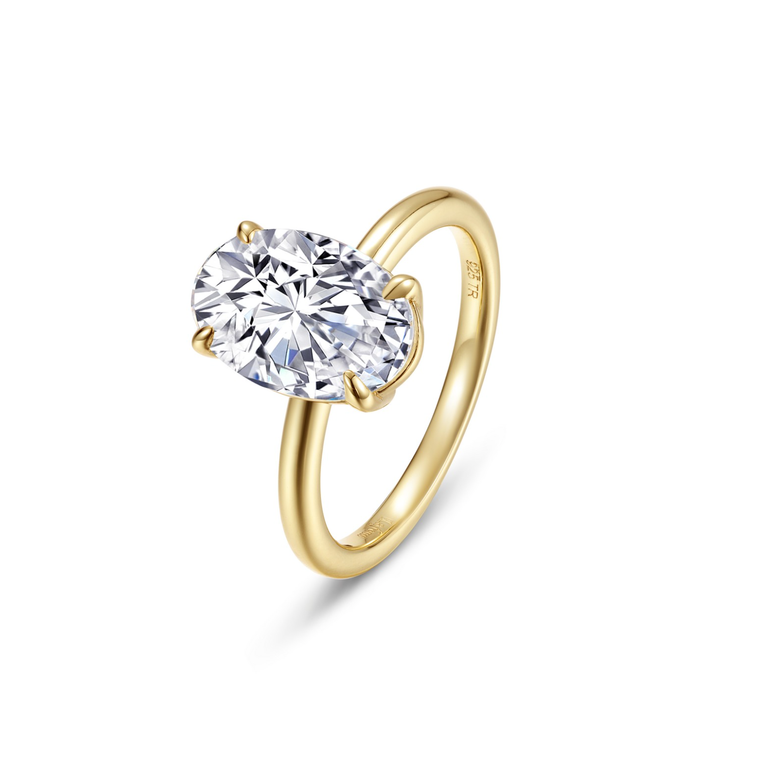 Gold Poise Oval-Cut Ring