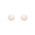 Ocean Sterling Silver Large Freshwater Pearl Stud Earrings