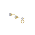 Gold Convertible Solitaire Studs