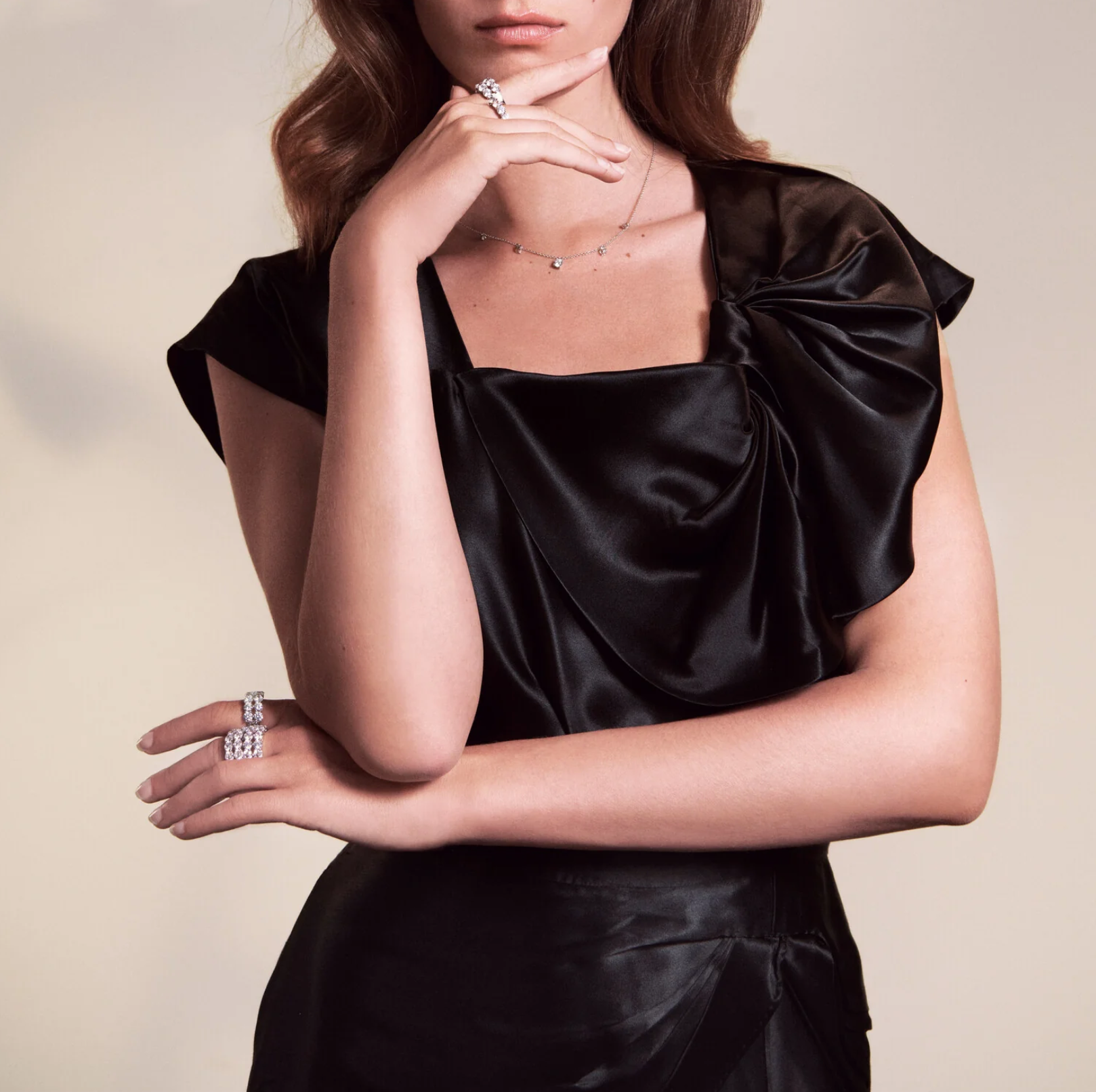 Silver Belluno Due Ring