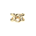 Bronzallure Gold Braided Link Ring