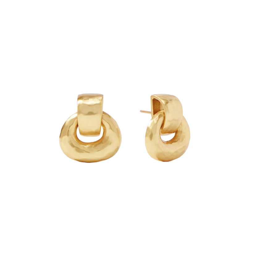 Gold Avalon Demi Doorknocker Earring