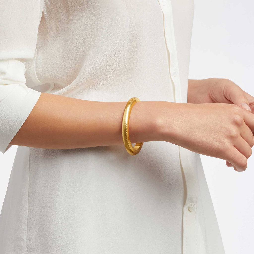 Gold Catalina Hinge Bangle