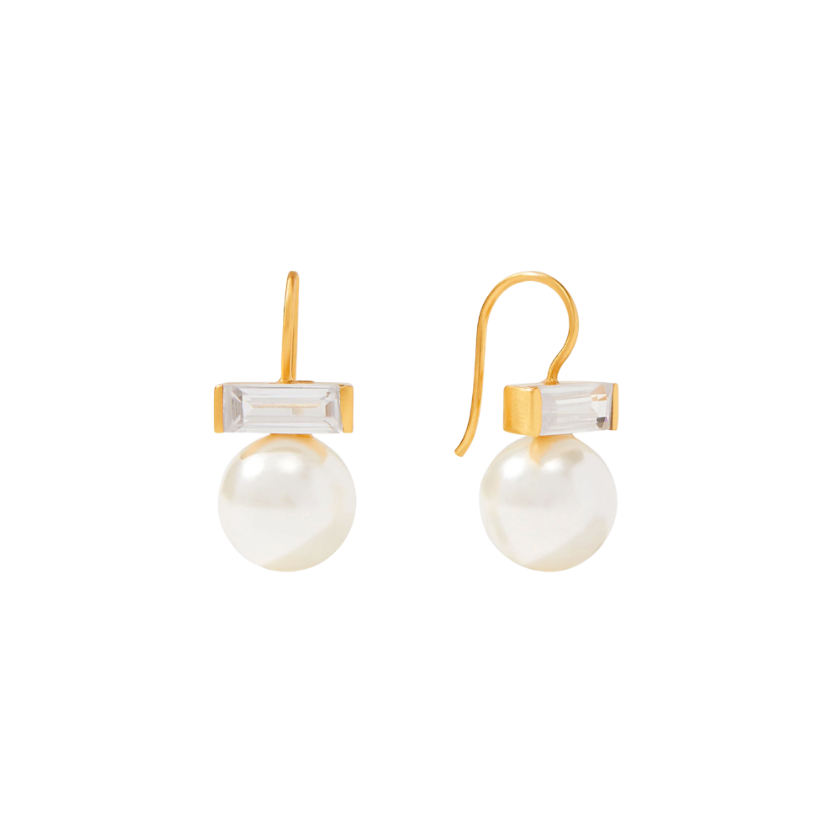 Gold Charlotte Pearl Earring