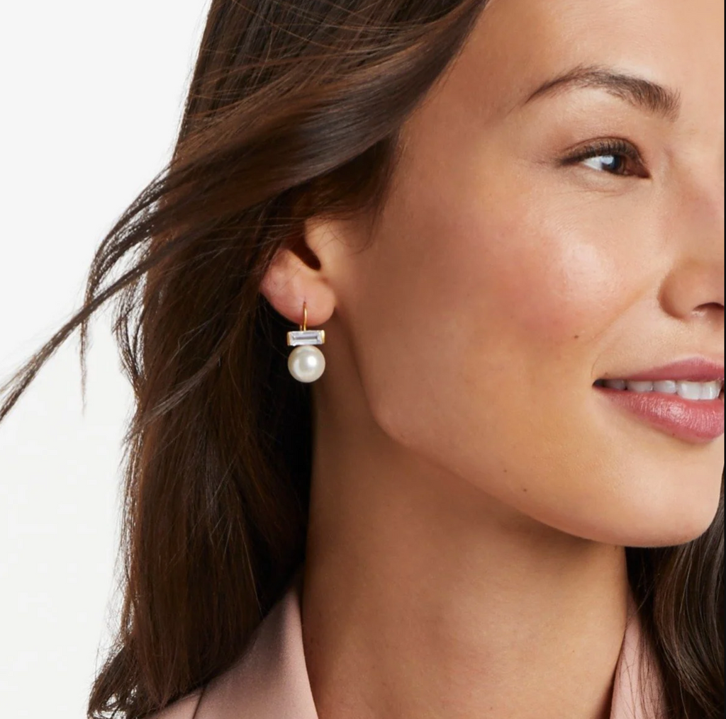 Gold Charlotte Pearl Earring